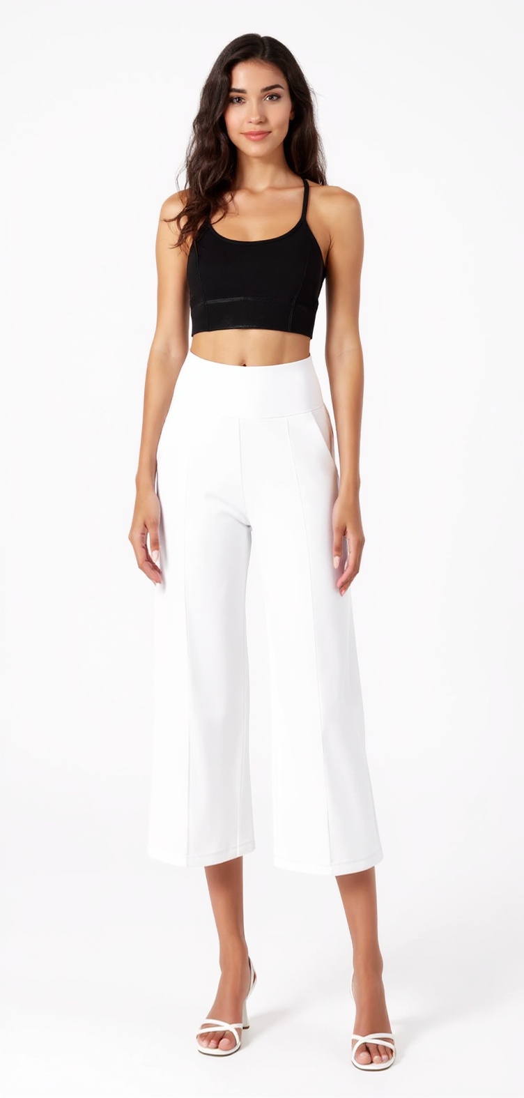Capri Leggings in White — The Bootcut Office Edit style look